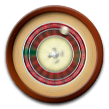 Roulette wheel spinning